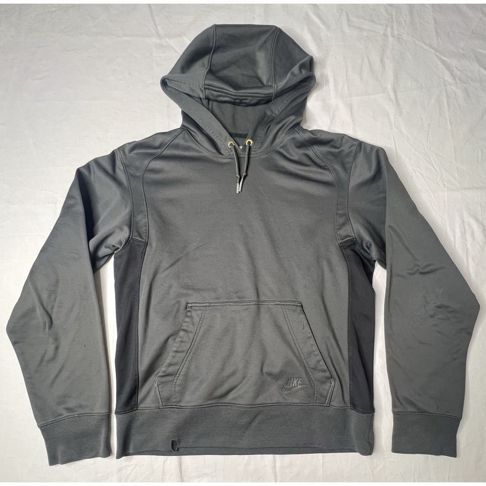 Nike Sportswear Club Fleece Mens Small‎ Pullover Hoodie Gray Drawstring Pocket